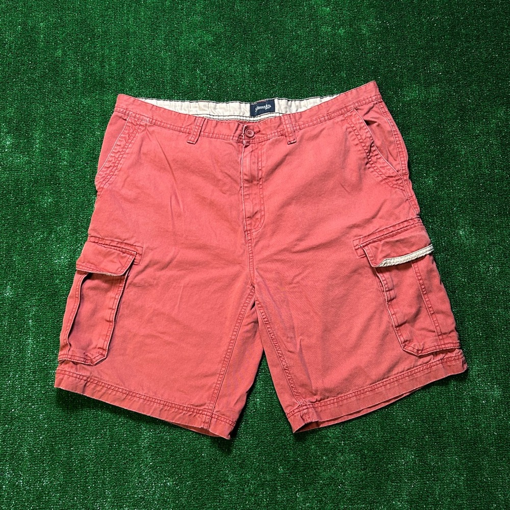 St. John's Bay Cargo Shorts Utility Gorpcore Faded Red Size 40